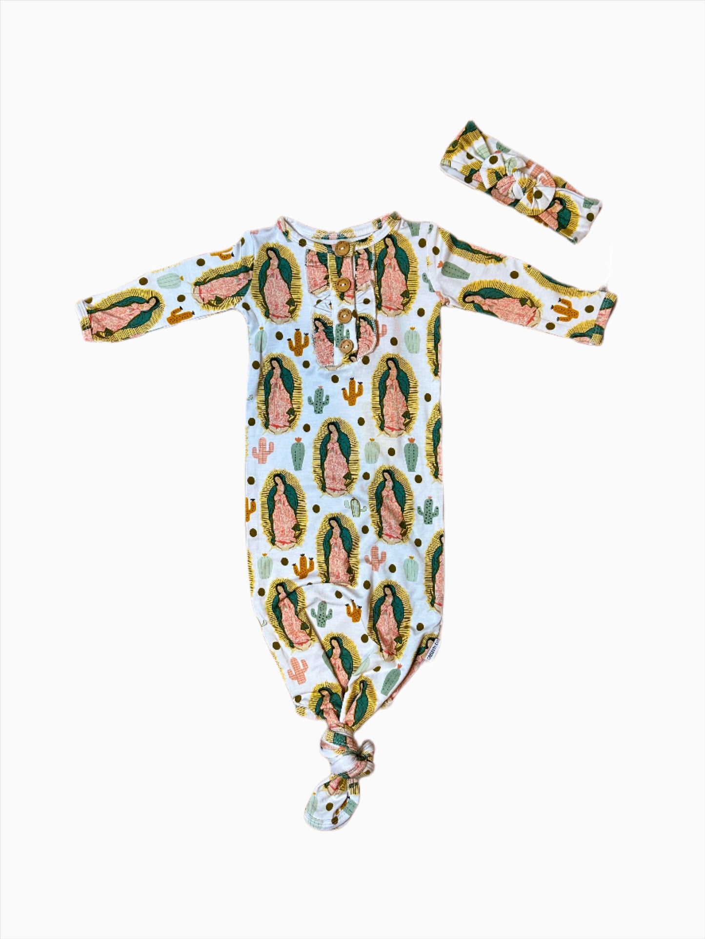 Our Lady of Guadalupe knotted gown