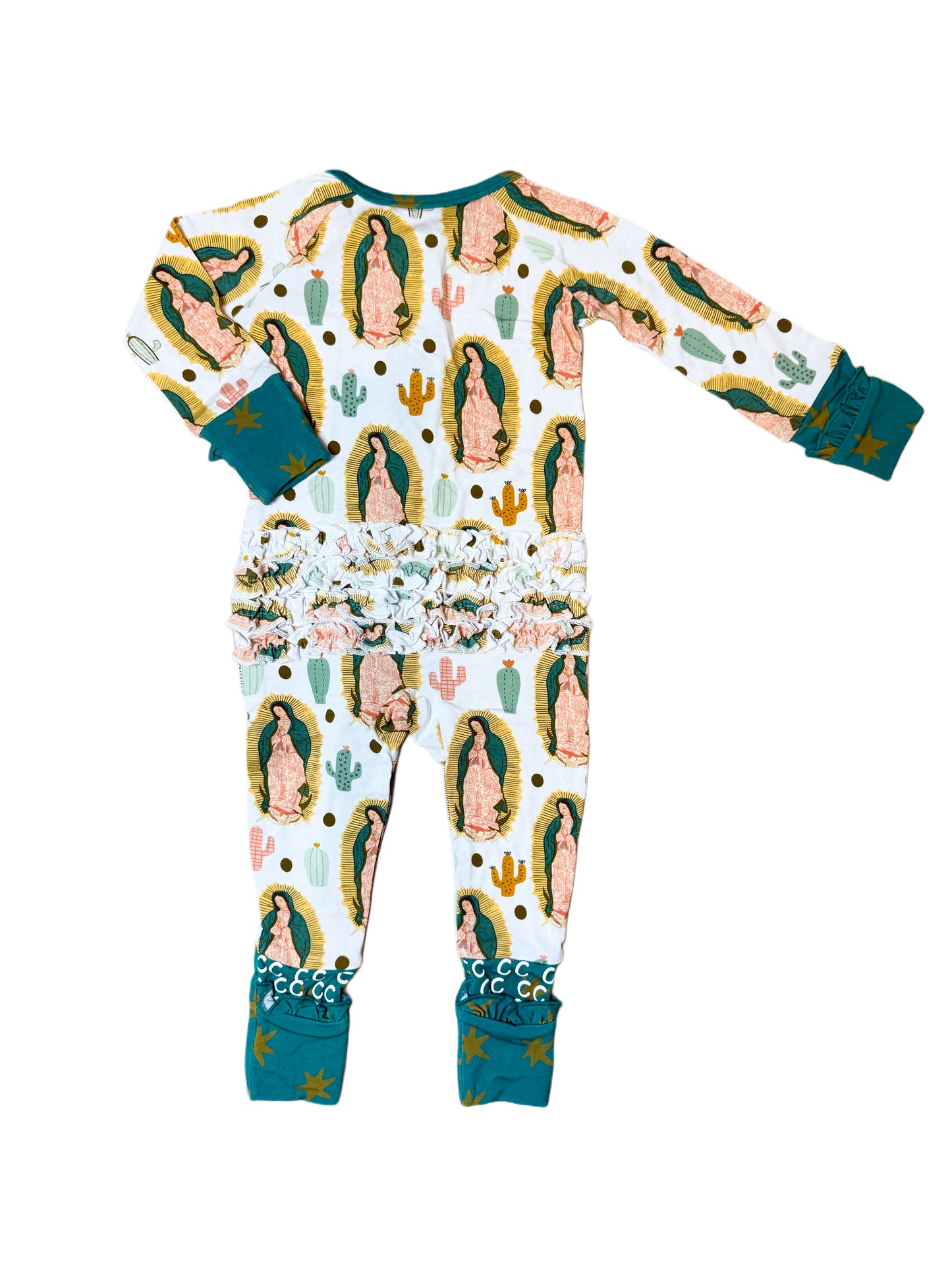 Our Lady of Guadalupe zipper footie