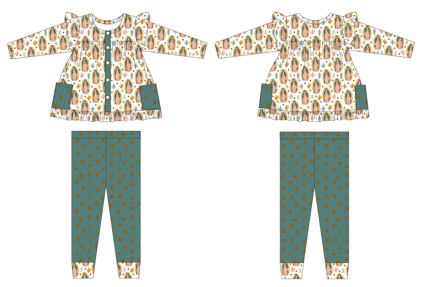 Our Lady of Guadalupe Peplum set