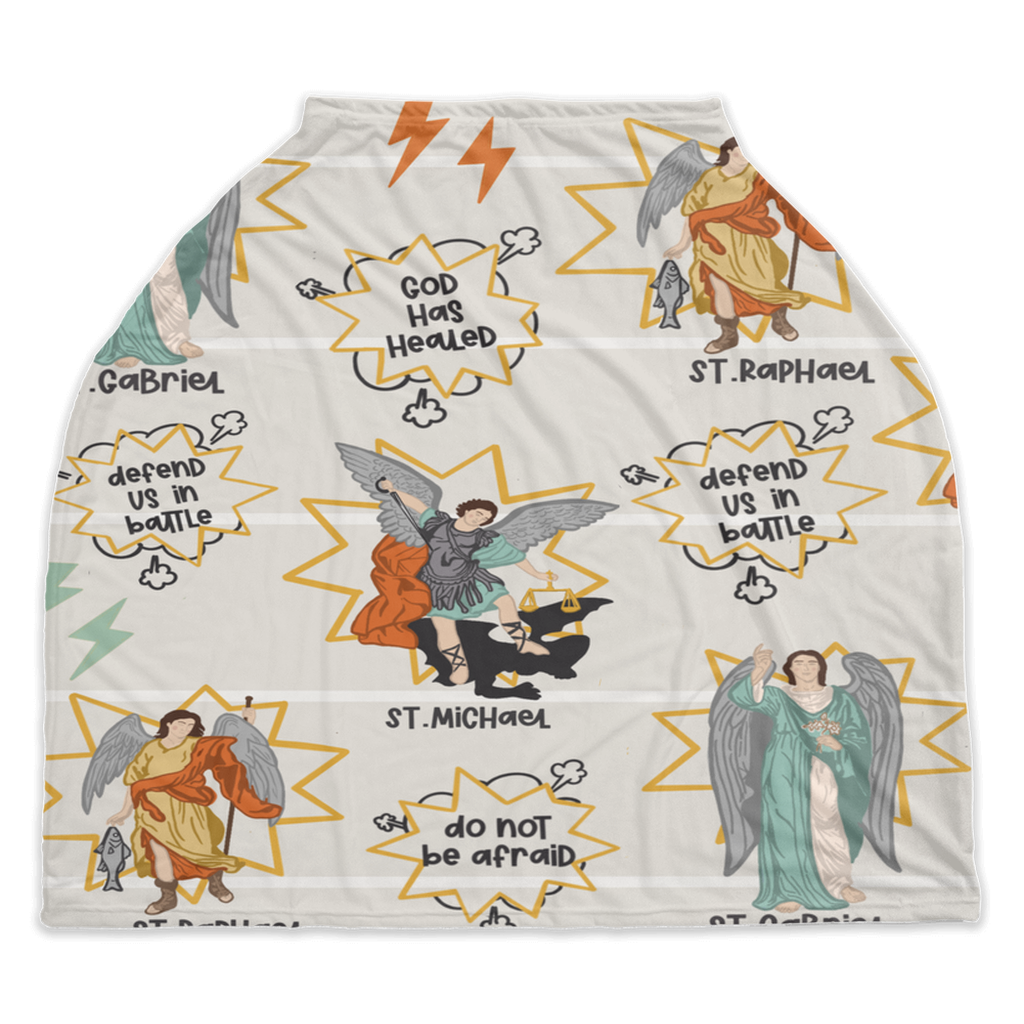 Superhero archangel car seat + nursing cover