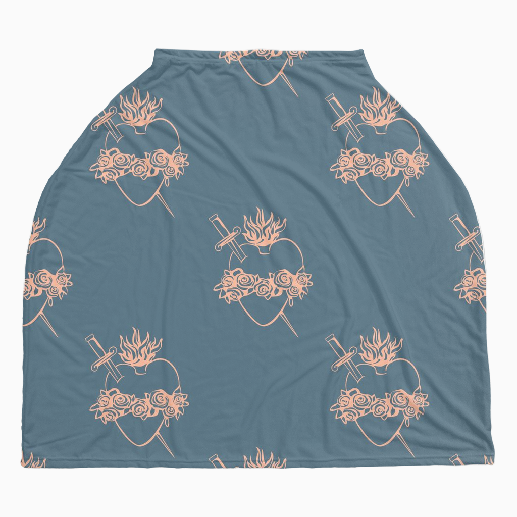 Immaculate Heart of Mary car seat + nursing cover
