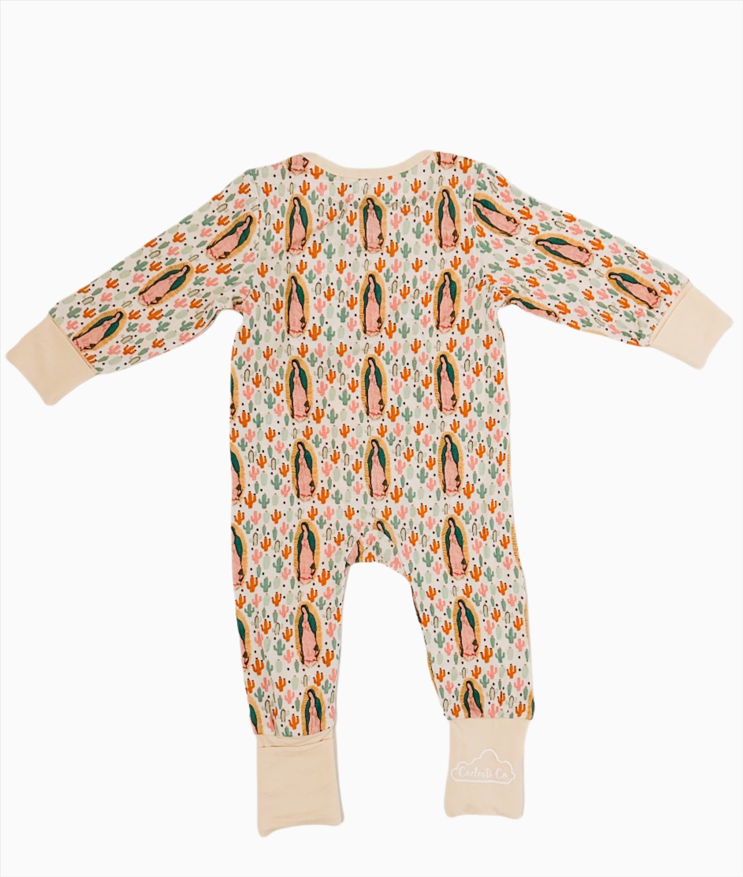 Our Lady of Guadalupe zipper footie