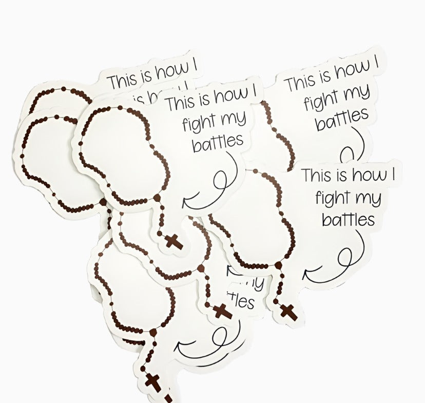 Rosary sticker