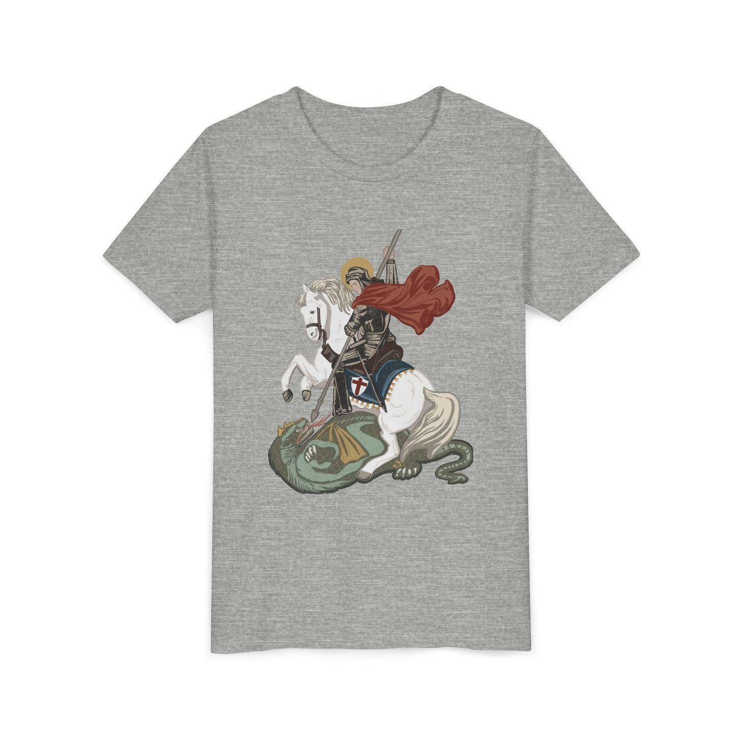 Youth Tee — Saint George Slaying Dragon Graphic Shirt