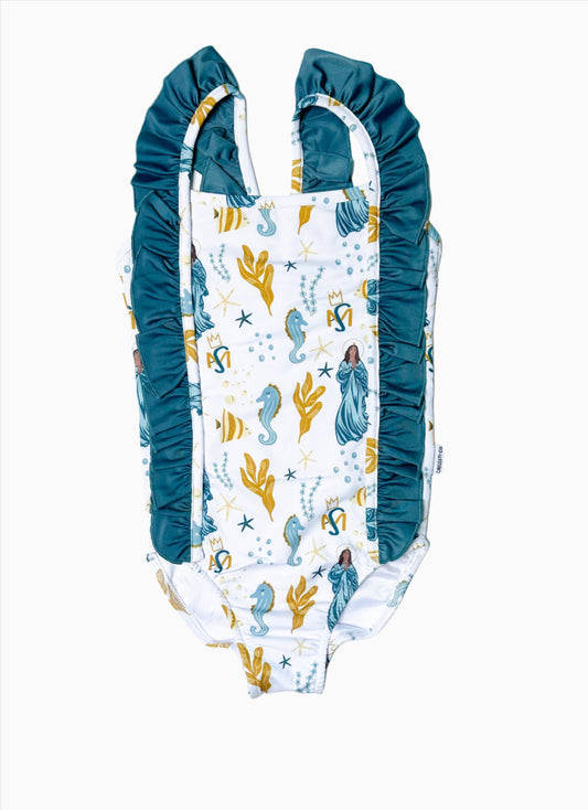 Our Lady Star of the Sea (Ave Maris Stella) Swimsuit