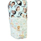 Male saints muslin reversible swaddle