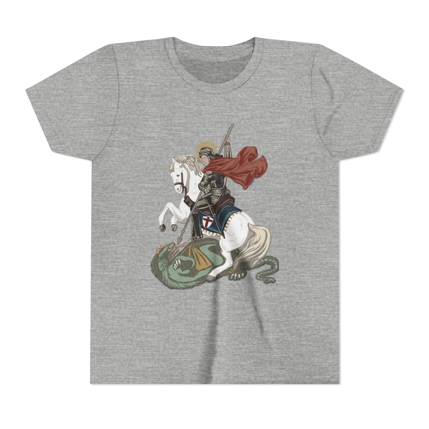 Youth Tee — Saint George Slaying Dragon Graphic Shirt