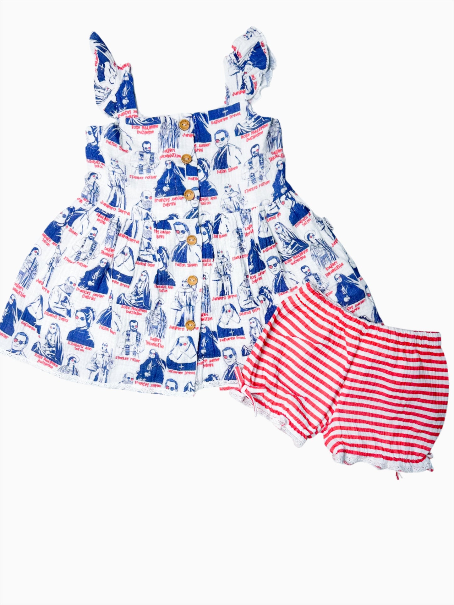 American saints Peplum set