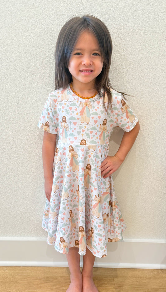 Divine Mercy twirl dress