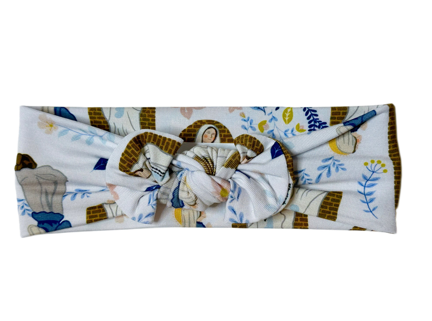 Our Lady of Lourdes knotted headband