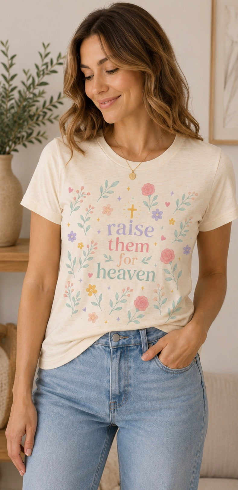 Women’s Raise them for heaven T-shirt