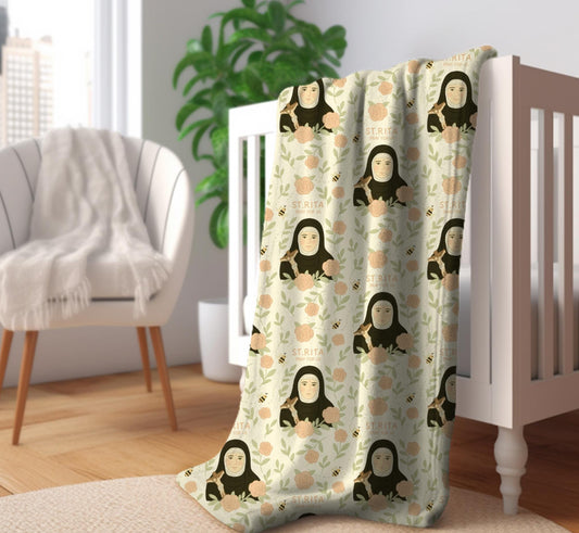 St.Rita of Cascia blanket