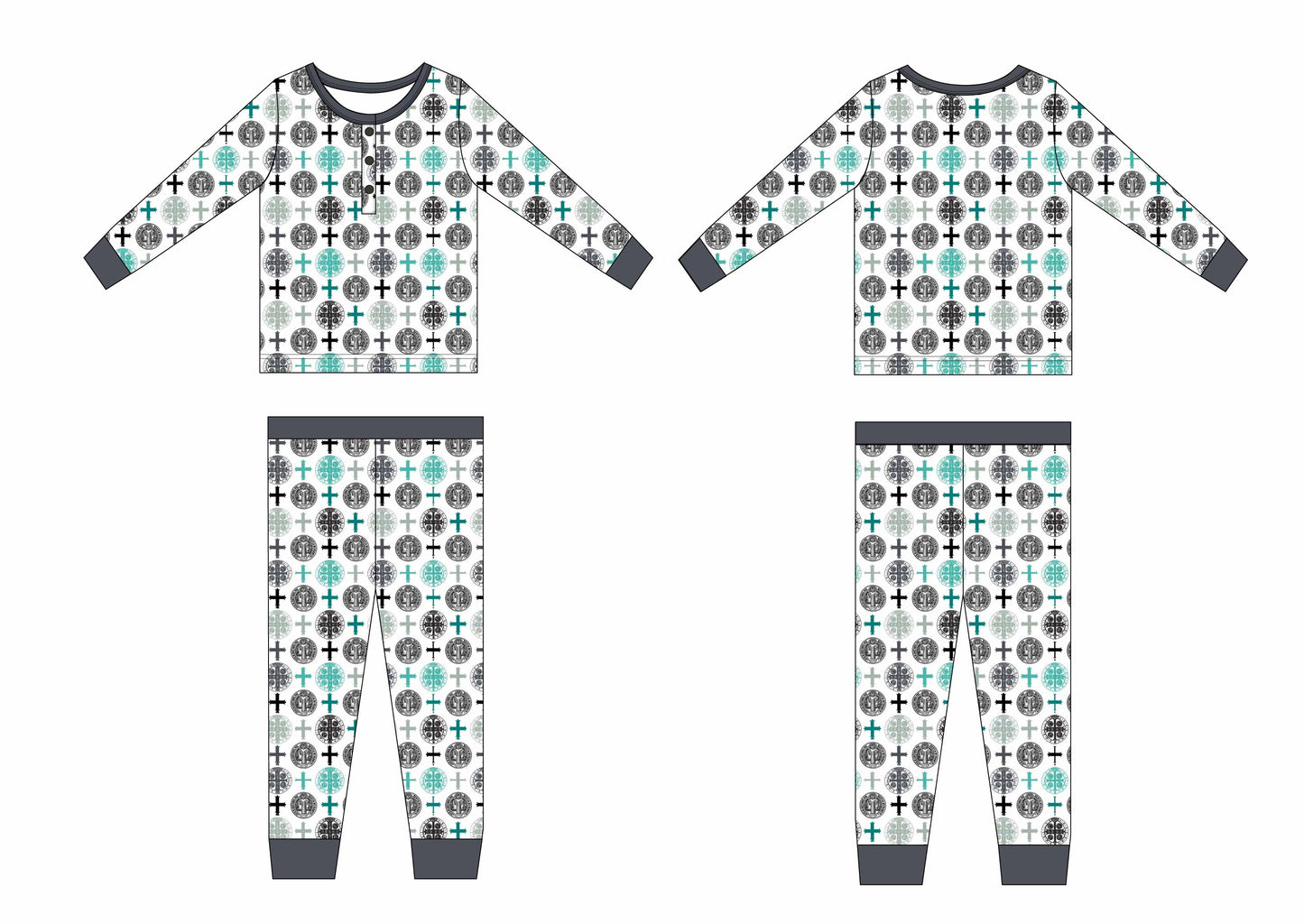 Benedict Medal pajamas set