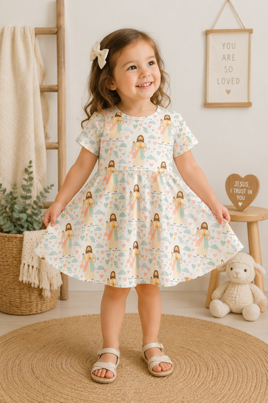 Divine Mercy twirl dress