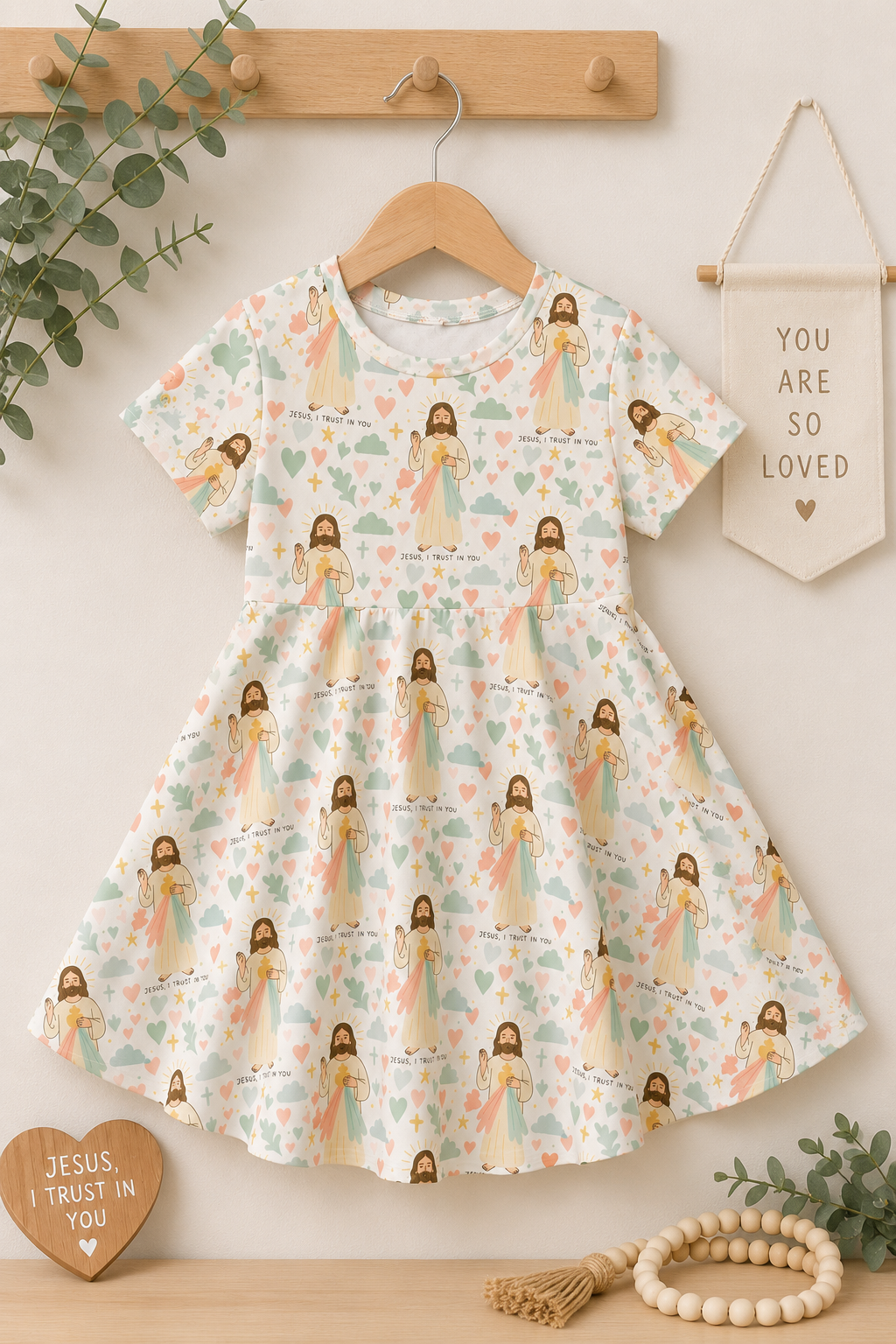 Divine Mercy twirl dress