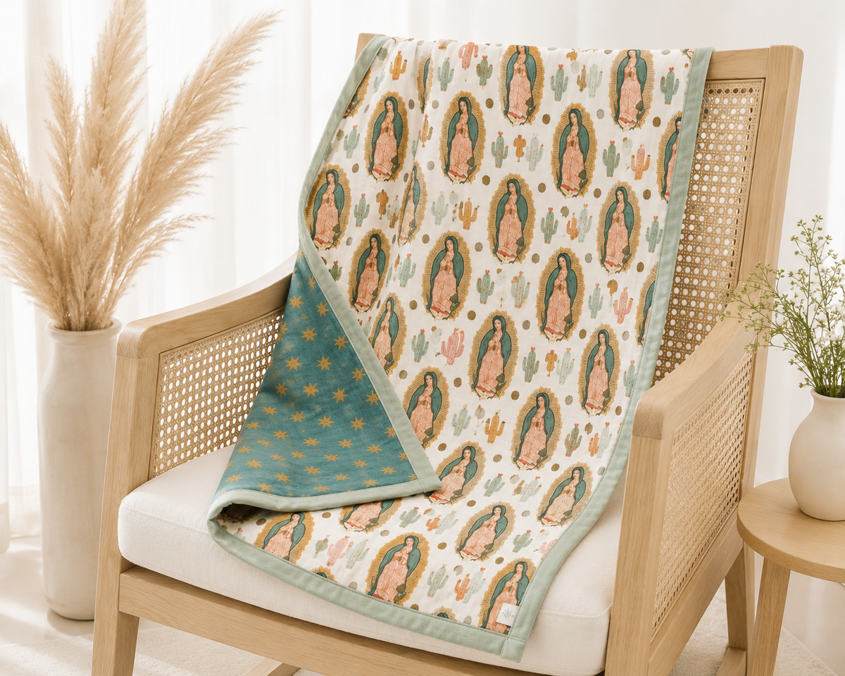 Our Lady of Guadalupe Muslin quilt