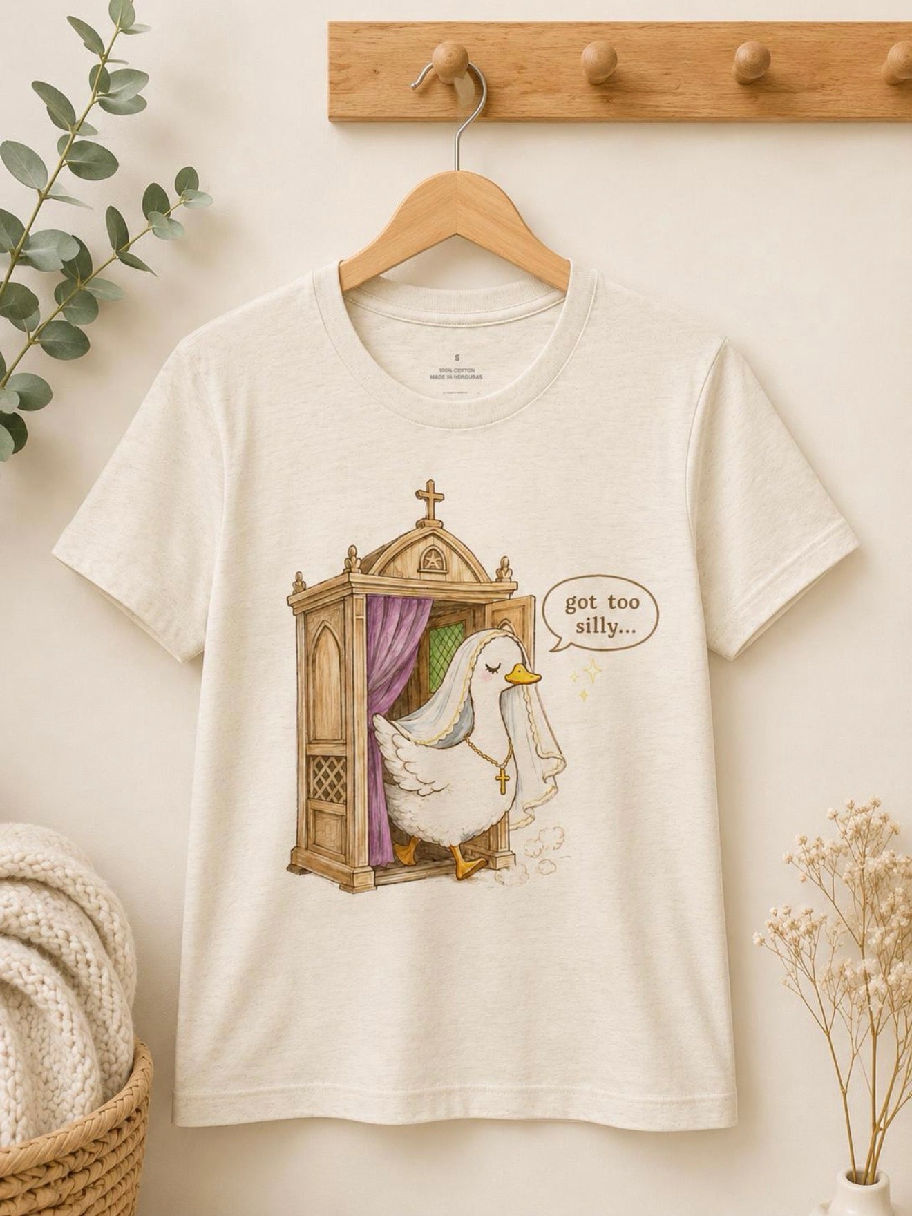 Funny Catholic goose shirt