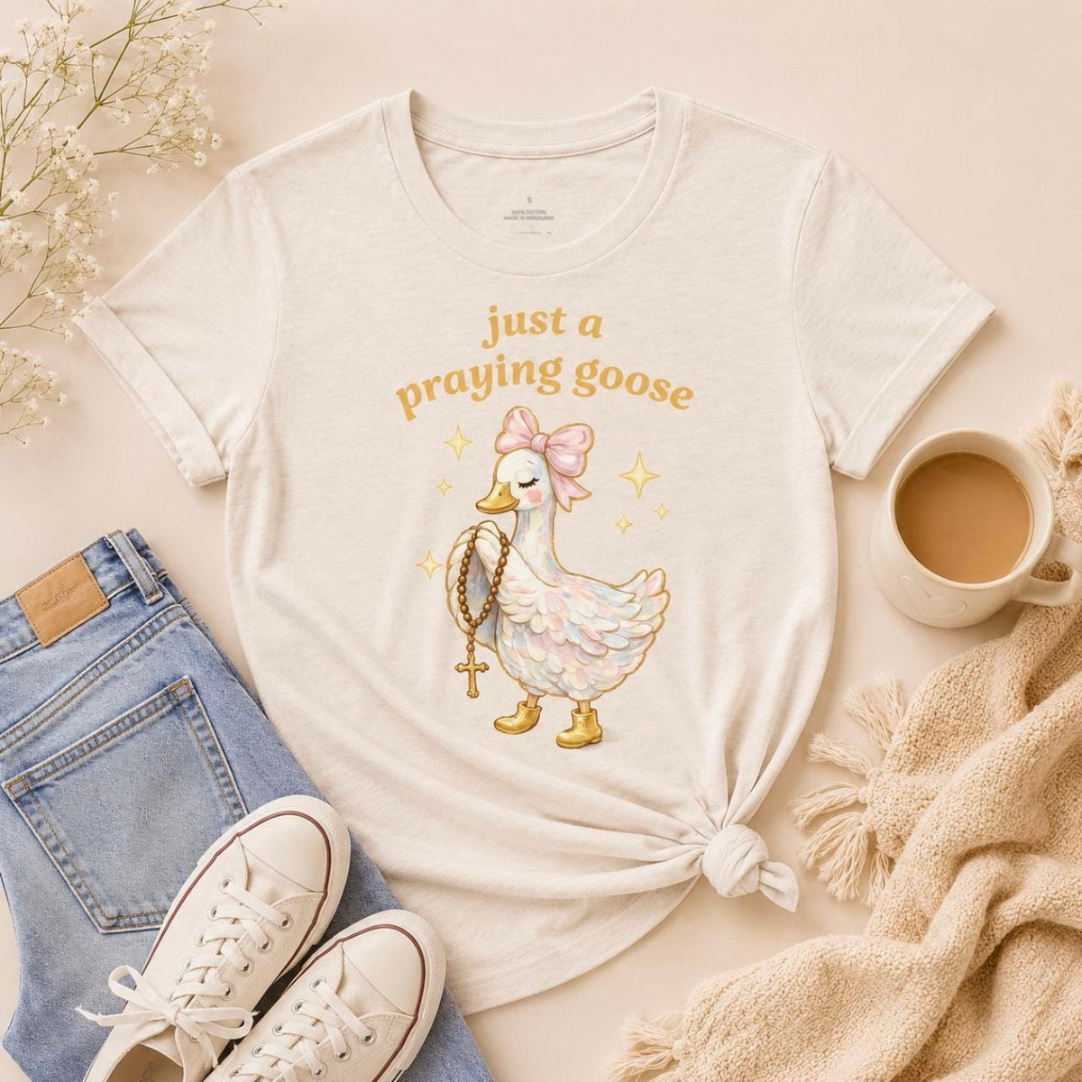 Just a praying goose