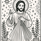 Divine Mercy Coloring Page