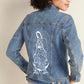 Our Lady of Guadalupe denim jacket