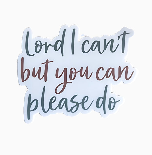 Lord I can’t but you can