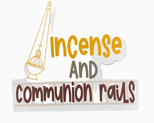 Incense and Communion rails sticker